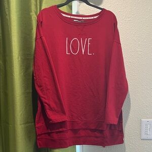 Rae Dunn Red Crewneck Sweatshirt